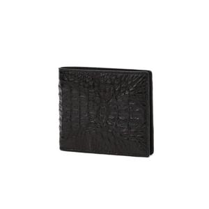 [닥스ACC] 블랙 단색 악어가죽 반지갑 DBWA5E713