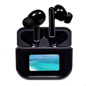 액센 N700 고음질 LED 한글 스마트스크린 ANC 블루투스 이어폰[블랙]