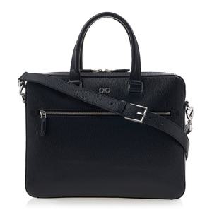 [페라가모] 간치니 남성 비즈니스 백 24 0986 NERO PEBBLE 0753418