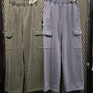 엠할리데이 HC03 피그먼트  카고 팬츠 남여공용  봄 가을 와이드 MP6PU187