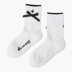 [20%OFF] 르꼬끄골프 여성 리본 장식 미들 삭스 (GQ122LSO31)