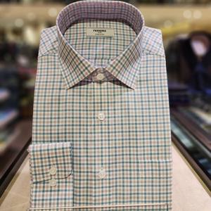 [레노마] 투톤 미디움 체크  일반핏 RNSSG0040NY