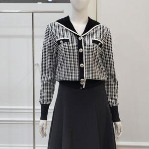 [미니멈]세일러 체크가디건(MXAAKC1310BK2)_IC