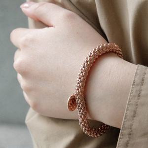 바이데이지 벌집 플렉시블 볼드 실버 팔찌 Bl0310