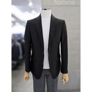 바쏘옴므 세이브존03 바쏘옴므 25 블랙 스트레치 스판 캐주얼 블레이져 자켓 WSAGZ2JK64ABKA