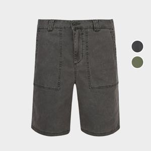 [버커루]남성 도비스판 가먼트다잉 5부 팬츠 B222PT495P