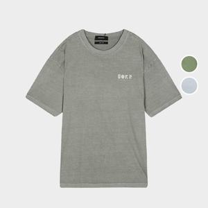 [버커루]남성 16수 피그다잉 루즈핏 반팔 티셔츠 B222TS340P