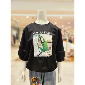 [르니앤맥코이]5부소매 면 티셔츠 MM05TS409FJY