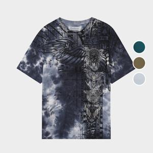 [버커루]남성 프리미엄 스컬윙 반팔 티셔츠 B242TS396P