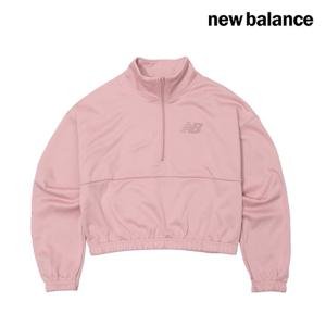 뉴발란스 여성 플리스 반집업 티셔츠 (WT33187-POO)