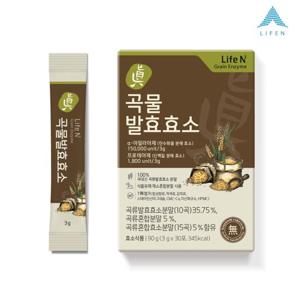 [초록마을 입점]라이프엔 7무첨가 진곡물발효효소 3gx30포 1박스