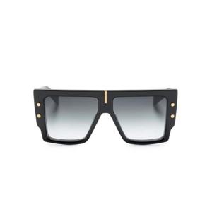 Balmain Eyewear B그랜드 직사각 프레임 선글라스 BPS144A57