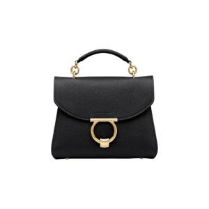 페라가모 스몰 간치니 탑 핸들백 블랙 21H493-720168