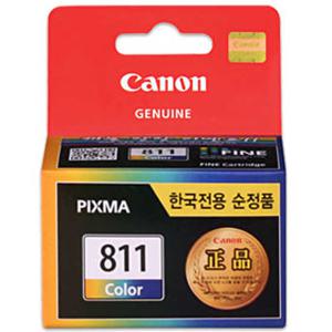 캐논 정품 잉크 CL-811 컬러 MP496 MP245 MP258 IP2770
