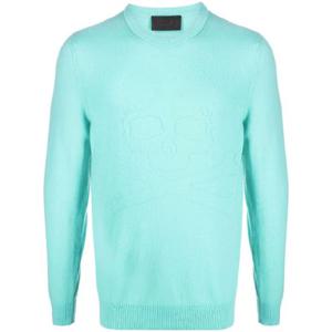 25 FW 필립플레인 파인 니트 스컬 모티프 스웨터  SABCMKO1093PKN002N TP432134414