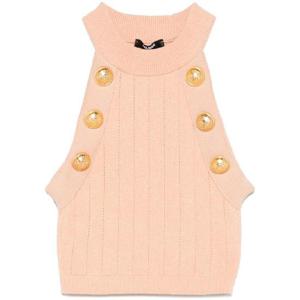 25 FW 발망 홀터넥 니트 크롭 탑 EF1AB390KB07 TP434669291