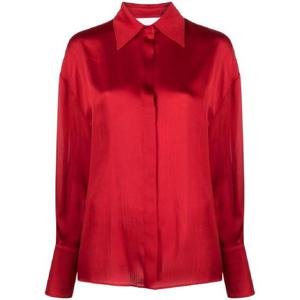 25 FW Genny 새틴 버튼 업 셔츠 75AJL681N0272 TP436970120