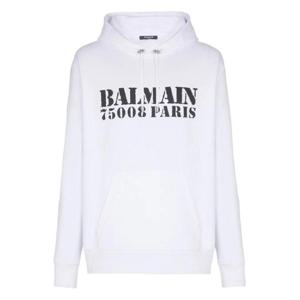 25 FW 발망 로고 프린트 후드티 FH1JT047BD04 TP438211155