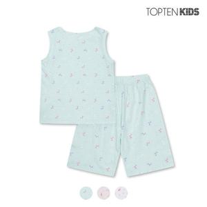 [탑텐키즈][탑텐키즈] 여아 민소매 라운지 세트_MKC2UI2003