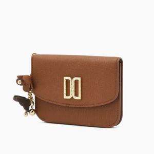 [닥스] 아젤라 브라운 가죽 DD 장식 카드홀더 DCHO5F126W2