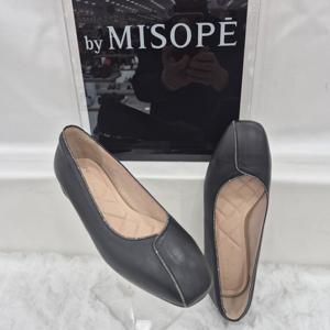 [미소페]By미소페 여성 스퀘어 핫픽스 플랫 112HH435FS001 BLACK