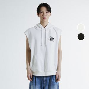 [버커루]남성 슬리브리스 민소매 후드 티셔츠 B242TS115P