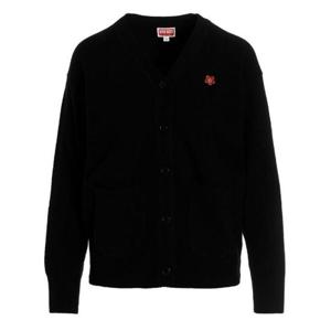 Kenzo 로고 자수 버튼업 니트 가디건 FC62CA3423LC 99 TP942355745