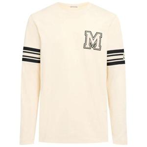 몽클레어 로고 코튼 저지 긴팔 티셔츠 82I-3EU043