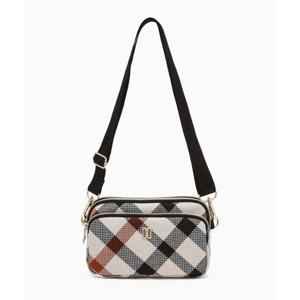닥스골프 여성 베이지 체크 크로스백DNGF5F952I1
