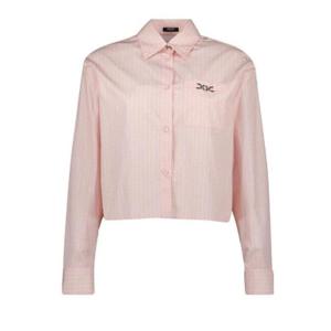 베르사체 체인 모티프 버튼업 크롭 셔츠 10137651A13641 5PC60 TP934495795