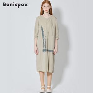 보니스팍스 썸머 루즈핏 코쿤형 원피스