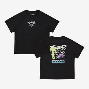 M 뉴발란스키즈반팔티 PQC NK9EF2403U-19 Waterful land 페인팅 라글란 반팔 티셔츠