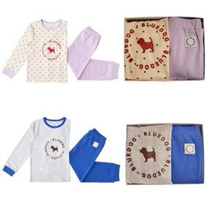 [블루독8키즈]택1 퍼플 BI컬러블럭조거내의세트 상하복 트레이닝 언더웨어 홈웨어 두돌선물 초등25W1053205