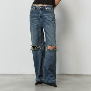 [플랙진]와이드 디스트로이드 데님팬츠 T16(PJTF5MST165)