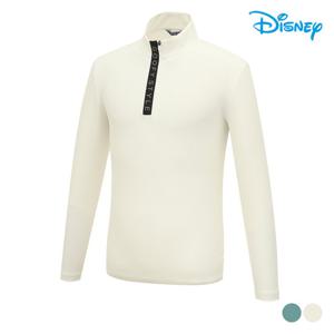 [디즈니골프]남성 레터링 반집업 하이넥 하프넥 티셔츠 DM3MTS004