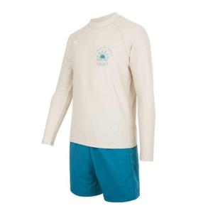 [레노마수영복]남성 썬 래쉬가드 상하세트 베이지 RN-MS2E921-BG