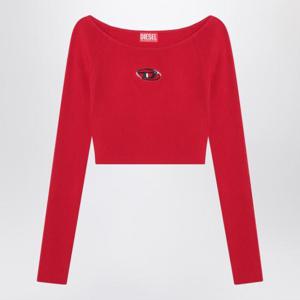 디젤 M 베라 립 니트 롱슬리브 오프 더 숄더 탑 A141890DLAX Red