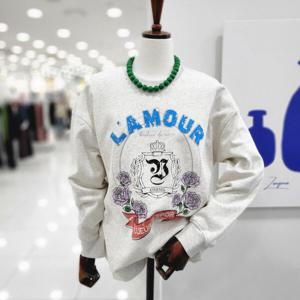 [비지트인뉴욕]오버핏 그래픽 맨투맨티셔츠 VB2LT20 M_US