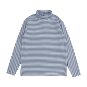 [블루테일]슬림 블루 스트라이프 풀오버 티셔츠AYH2TS05BU