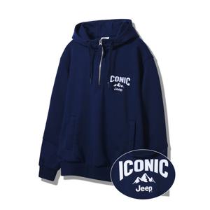 [지프]JP1THU212 아이코닉 셋업 반넥 후드 네이비 티셔츠_SC