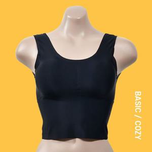 알 BR5044 베이직한컬러 무봉제 누디 이너 롱 탑브라