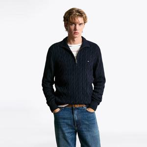 [공식][타미힐피거] 클래식 케이블 하프집업 (T12F7KPO130MT1DW5)