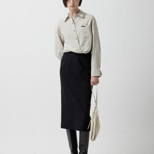 [쥬크]H라인 벨티드 롱 스커트_Z254MSD017