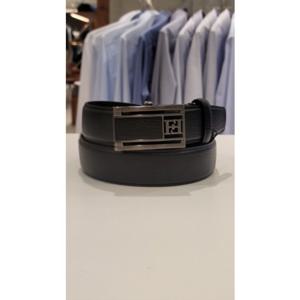 (FPFBE1201BK) 포체 남성 메탈블랙버클 소가죽  자동벨트