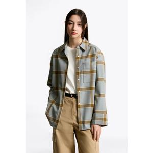 [타미힐피거종합관] 여성 울 체크 오버셔츠 (T22F7WSH054WT1 0LH)