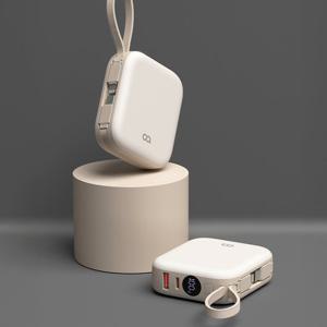 오아 퀵듀오 고속충전 일체형 보조배터리 10000mAh 미니 여행용 기내반입 삼성 아이폰