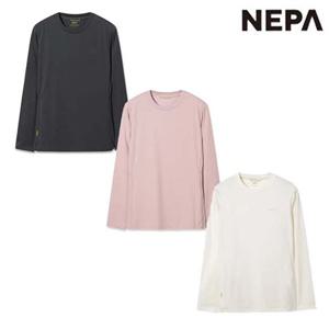 네파 7L65301 여성 가을 등산 캠핑 라운드 티셔츠 패스파인더 로고 긴팔 티