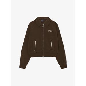 [휠라] FILA 여성용 테리 2WAY 카라 집업 FS254FT01F001234 브라운