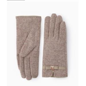 [닥스핸드백] 베이지 울 DD리본 스마트폰터치 장갑DCGV5F209I2