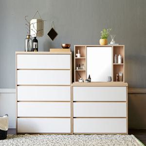 마리메종 글로시 서랍장 830 5단+830 3단+수납거울 화장대_착불